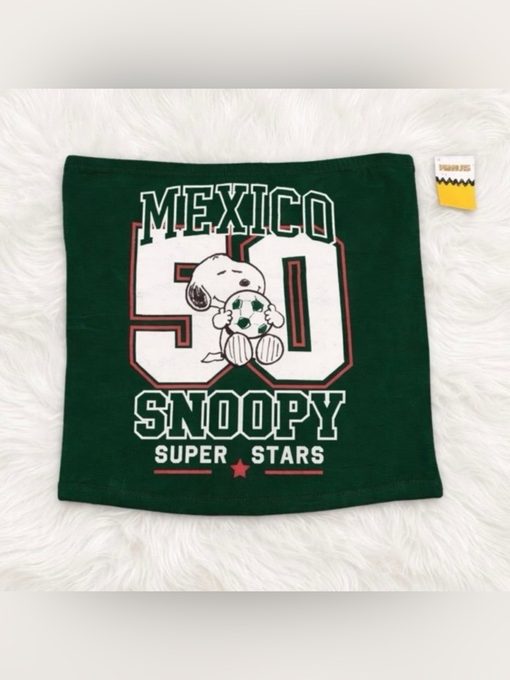Peanuts Green Snoopy "Mexico 50" Tube Top